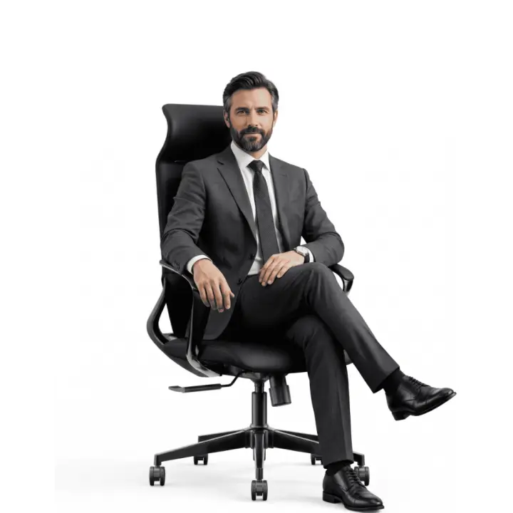 كرسي مكتب مدير جلد صناعي