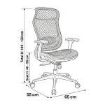 Orion Luxe Executive Office Chair | Premium Black PU Leather with Adjustable Headrest & 2-Year Warranty