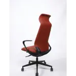 كرسي مكتب جلد صناعي أحمر